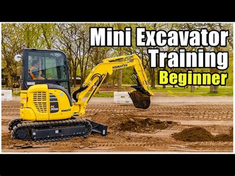 mini excavator training for beginner